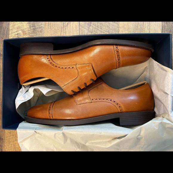 New in Box Cole Haan Dustin Cap Brogue II Men's Size 13 C25806 - British Tan - Picture 4 of 6